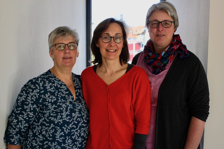 Annegret Hoffmann, Maria Weiss und Heike Javernik (v.l.). Foto: Caritas