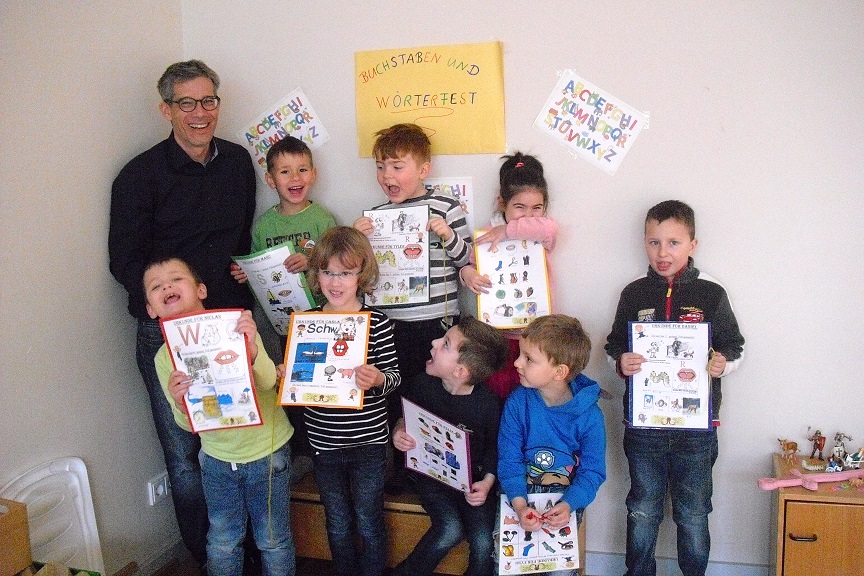 Buchstaben- und Wörterfest im Sprachheil-Kindergarten St. Hildegard in Göttingen. Foto: Caritas