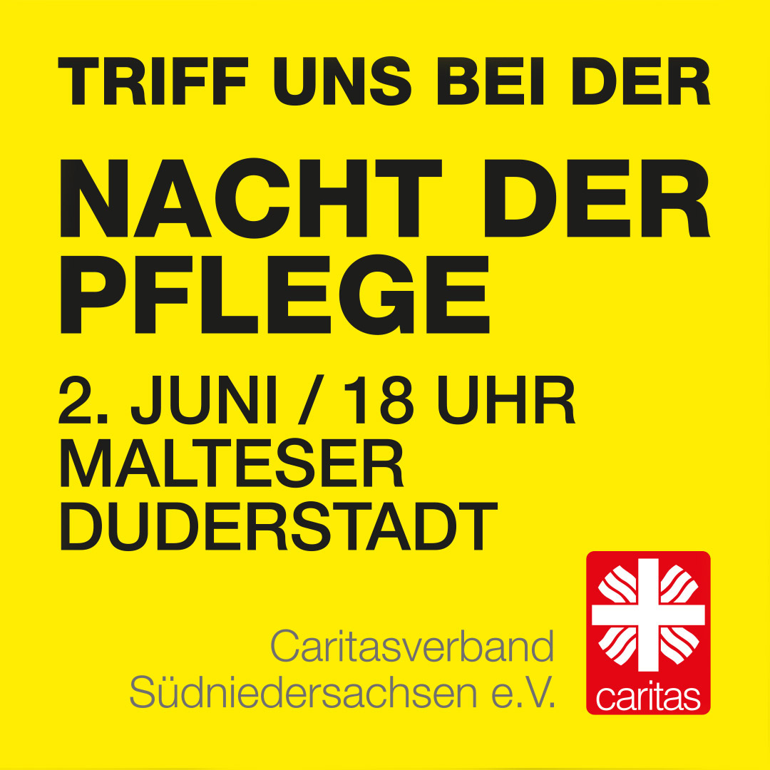 Triff uns bei der Nacht der Pflege am 2. Juni in Duderstadt