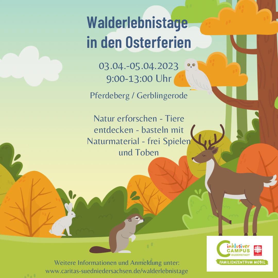 Walderlebnistage in den Osterferien