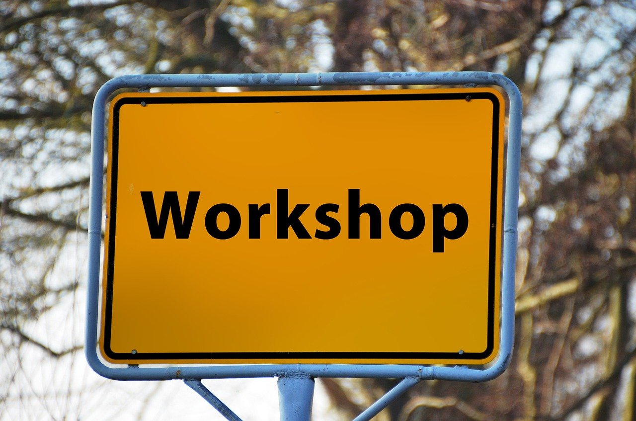 Schild mit der Aufschrift "Workshop" | Foto: Gerd Altmann via pixabay