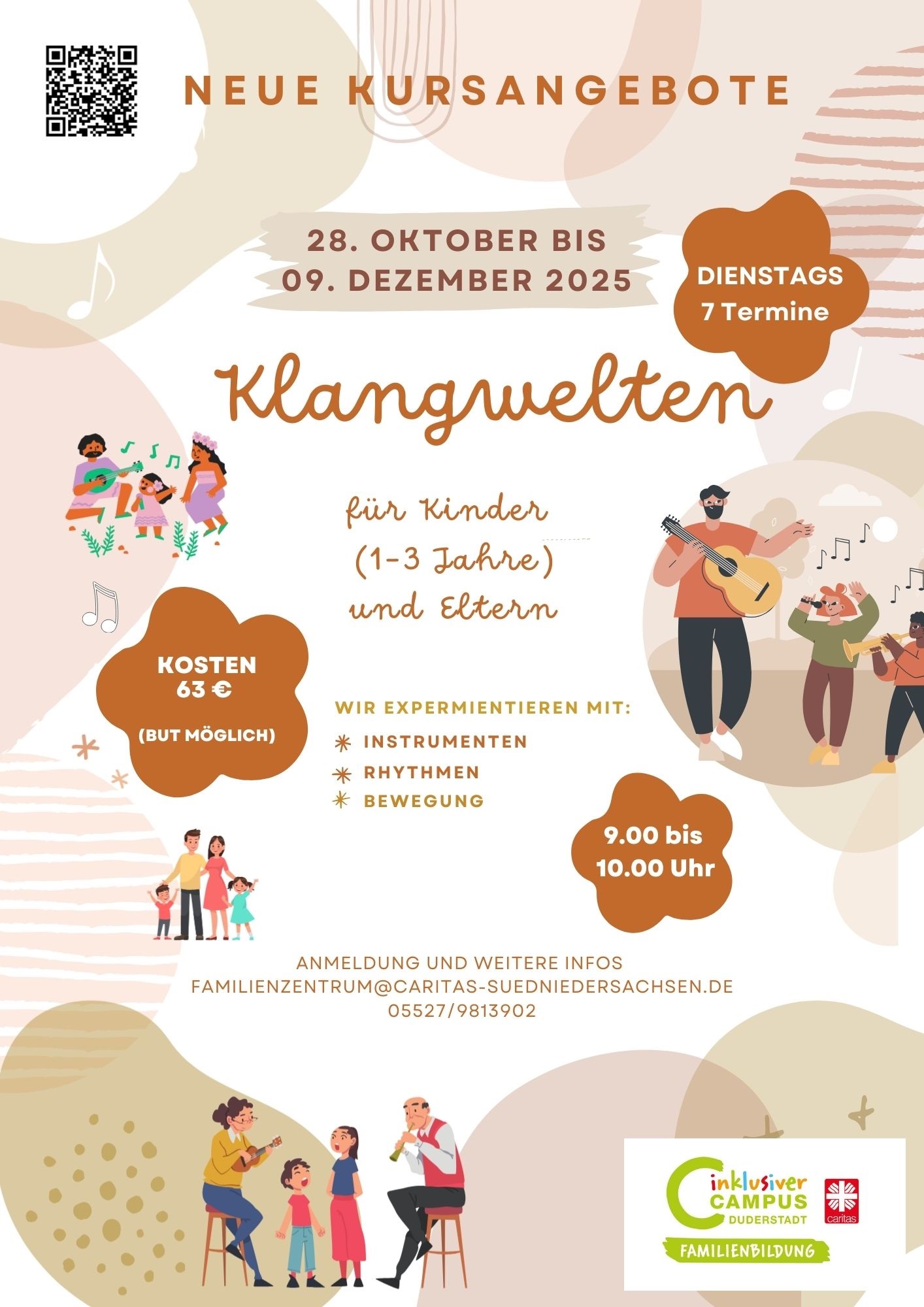 Plakat: Klangwelten August bis September 2025