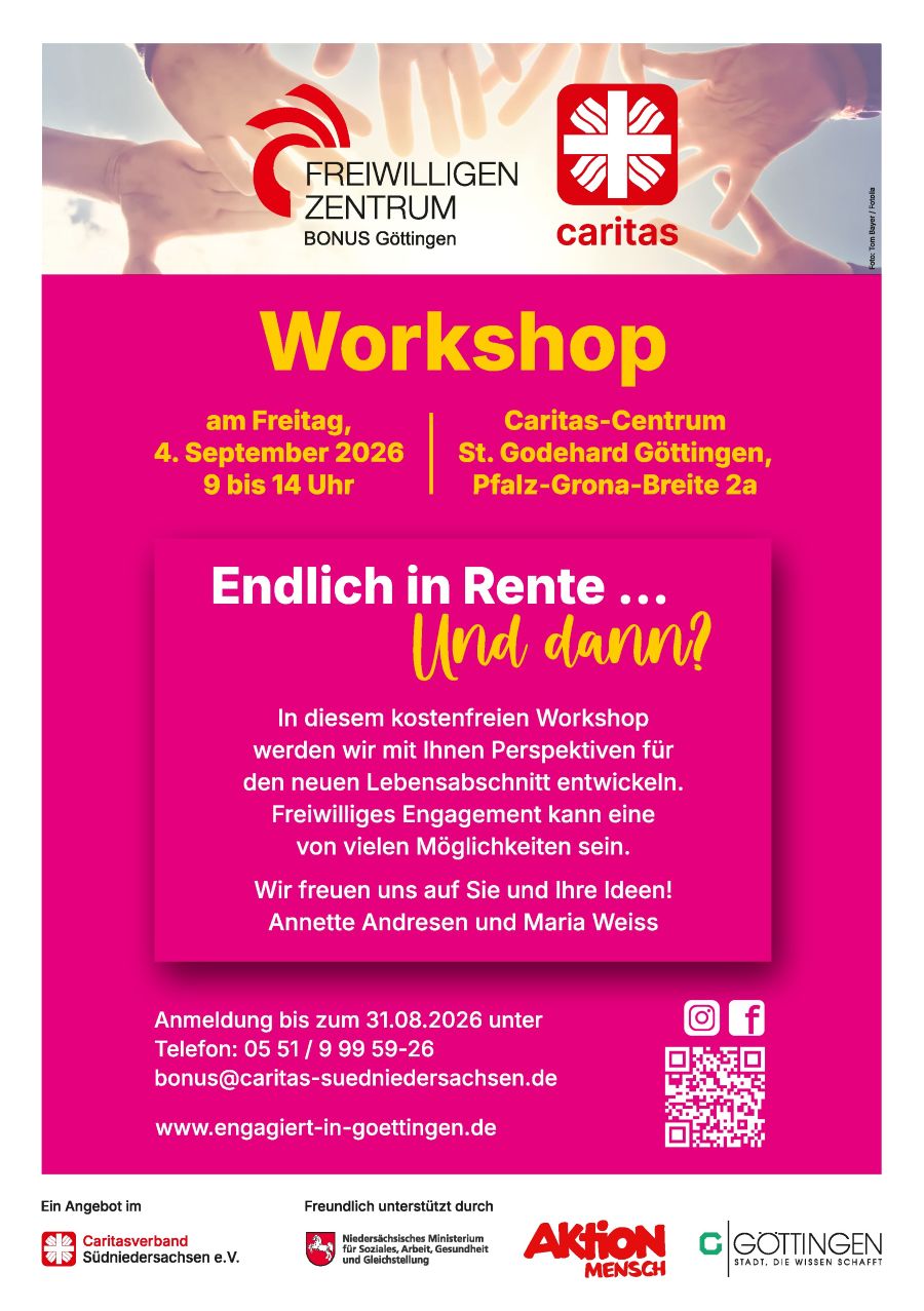 Plakat zum Workshop 4. September 2026