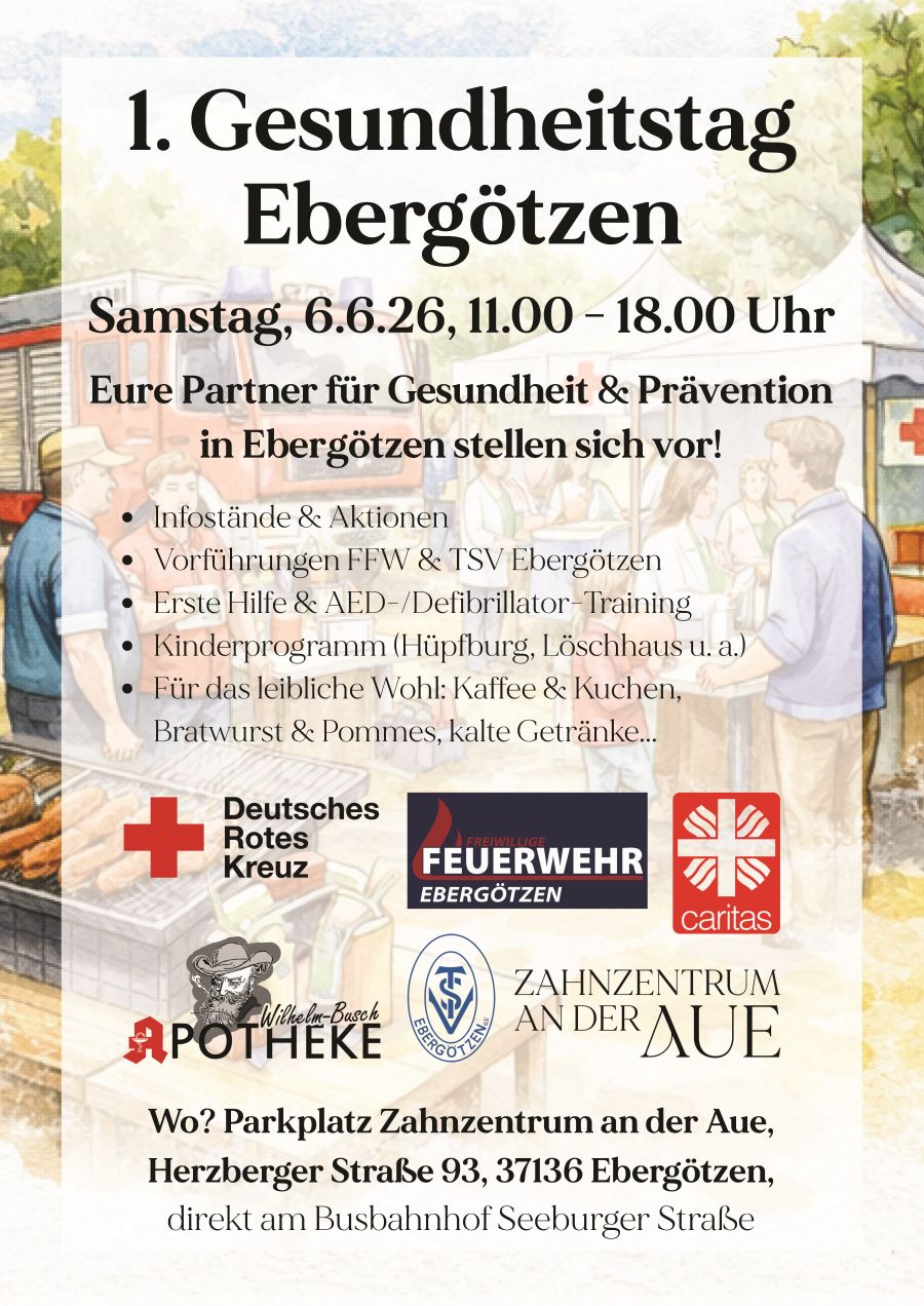 Plakat 1. Gesundheitstag Ebergötzen 2026