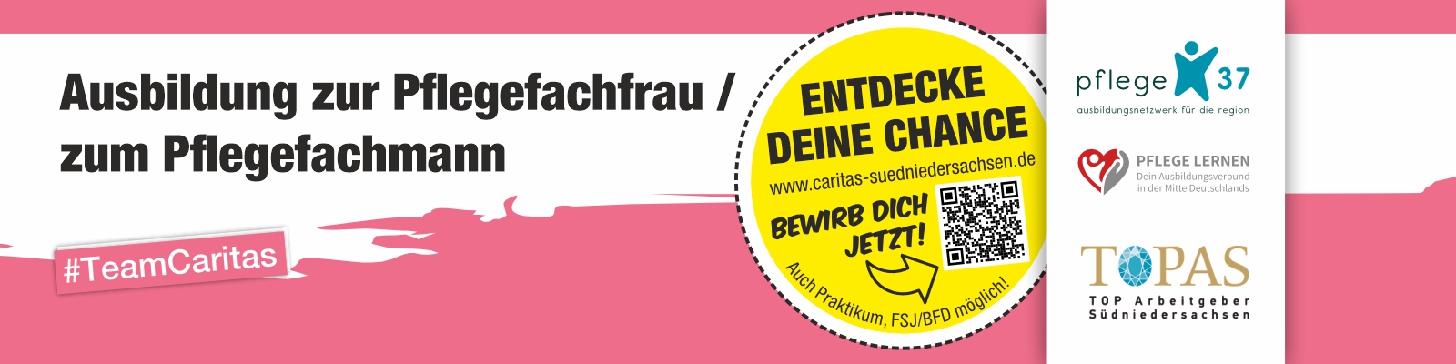 Ausbildung bei der Caritas: entdecke Deine Chance!