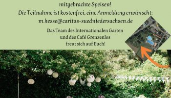 Plakat zum Brunch im Internationalen Garten am 23. September 2025