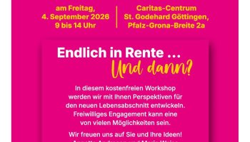Plakat Workshop am 4. September 2026