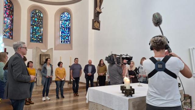 Caritas-Friedensgebet in der Kirche Mariä Heimsuchung Northeim. | Foto: Caritas Südniedersachsen