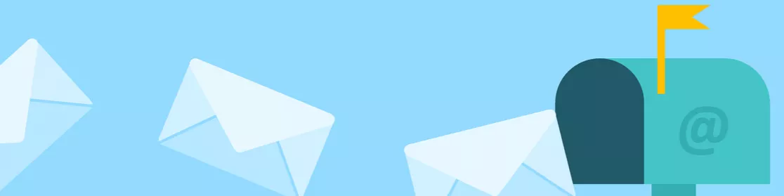 Grafik mit Briefen, die in einen Briefkasten flattern | Bild von Tumisu auf pixabay